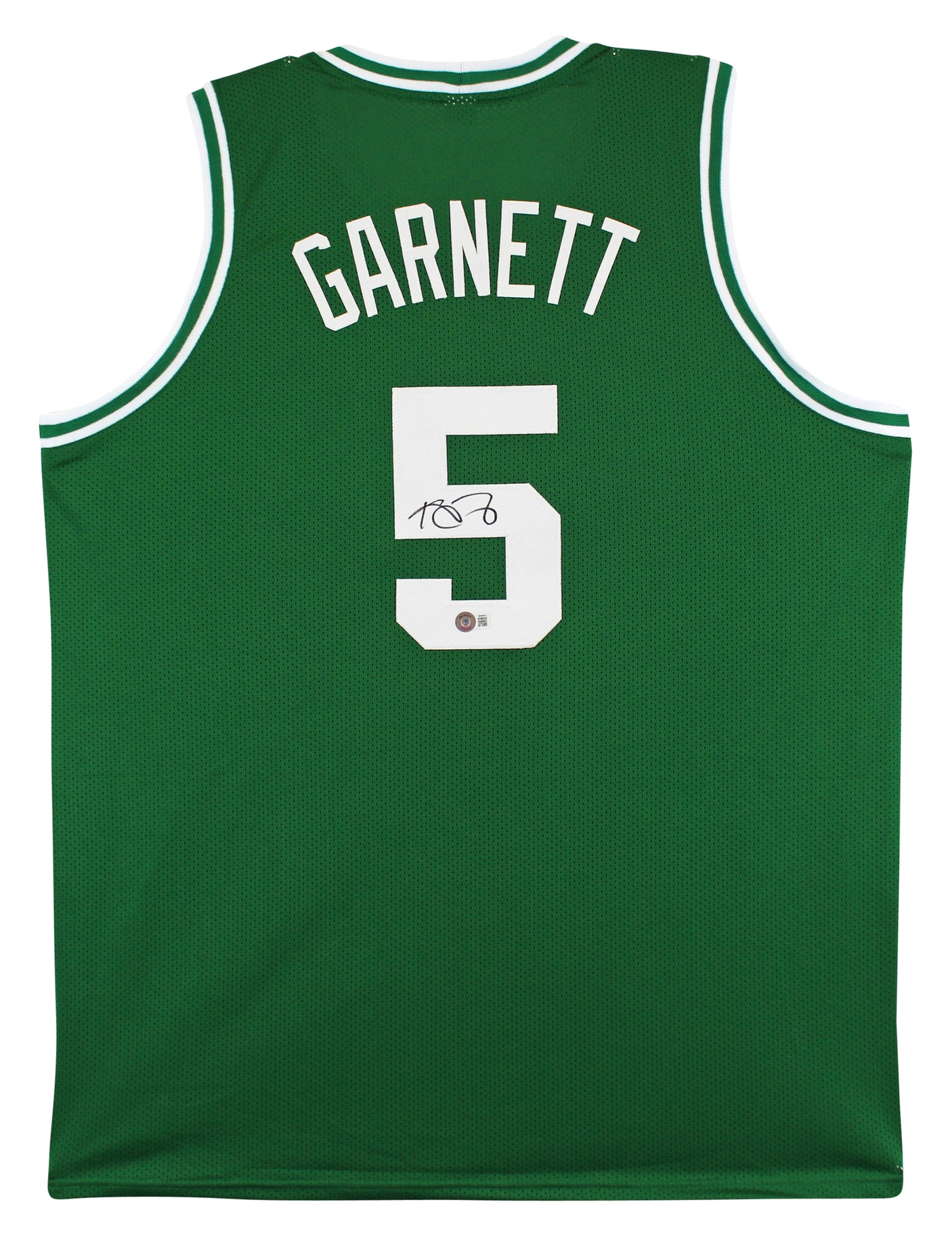 Kevin Garnett Authentic Signed Green Pro Style Jersey Autographed BAS Witnessed