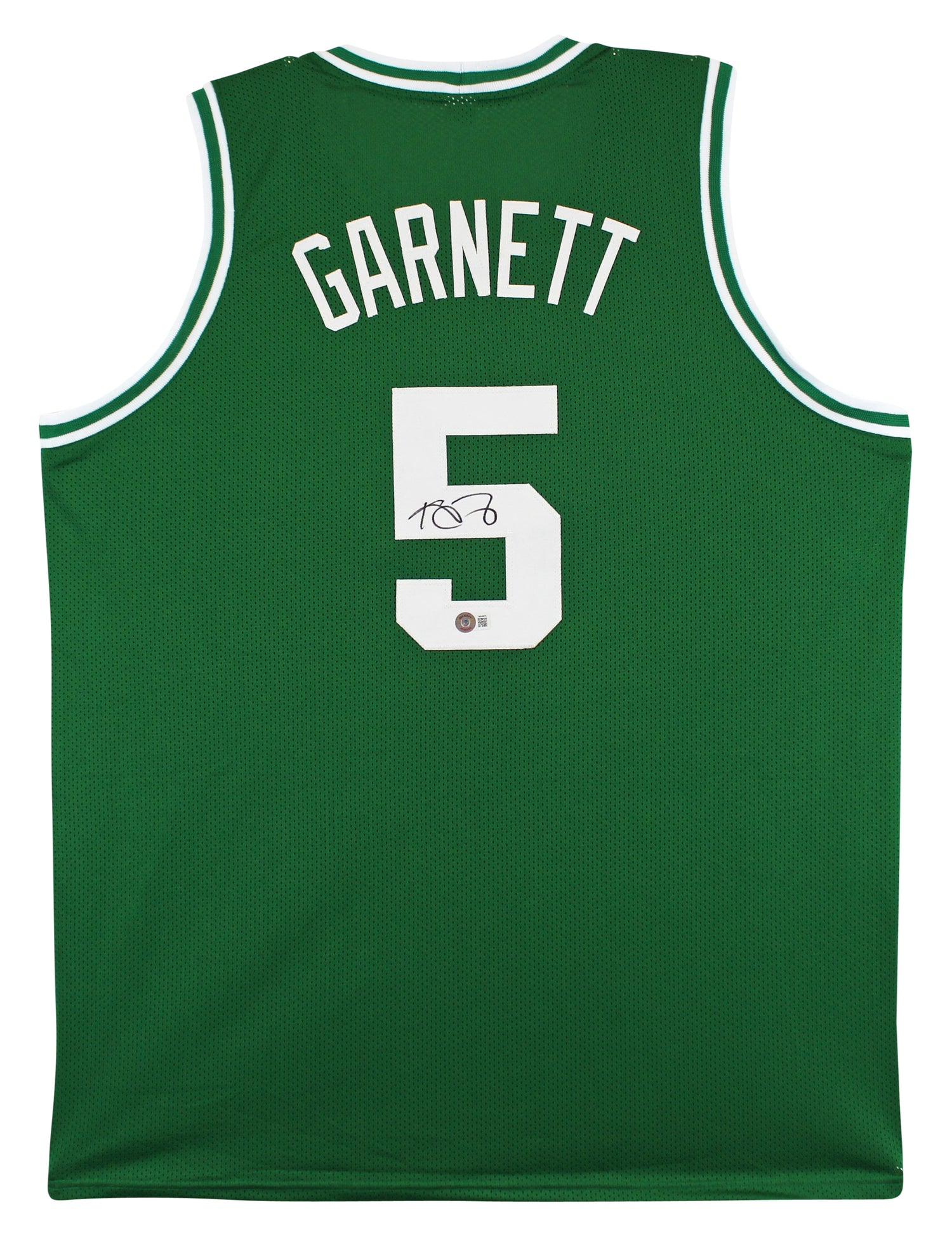 Kevin Garnett Authentic Signed Green Pro Style Jersey Autographed BAS Witnessed