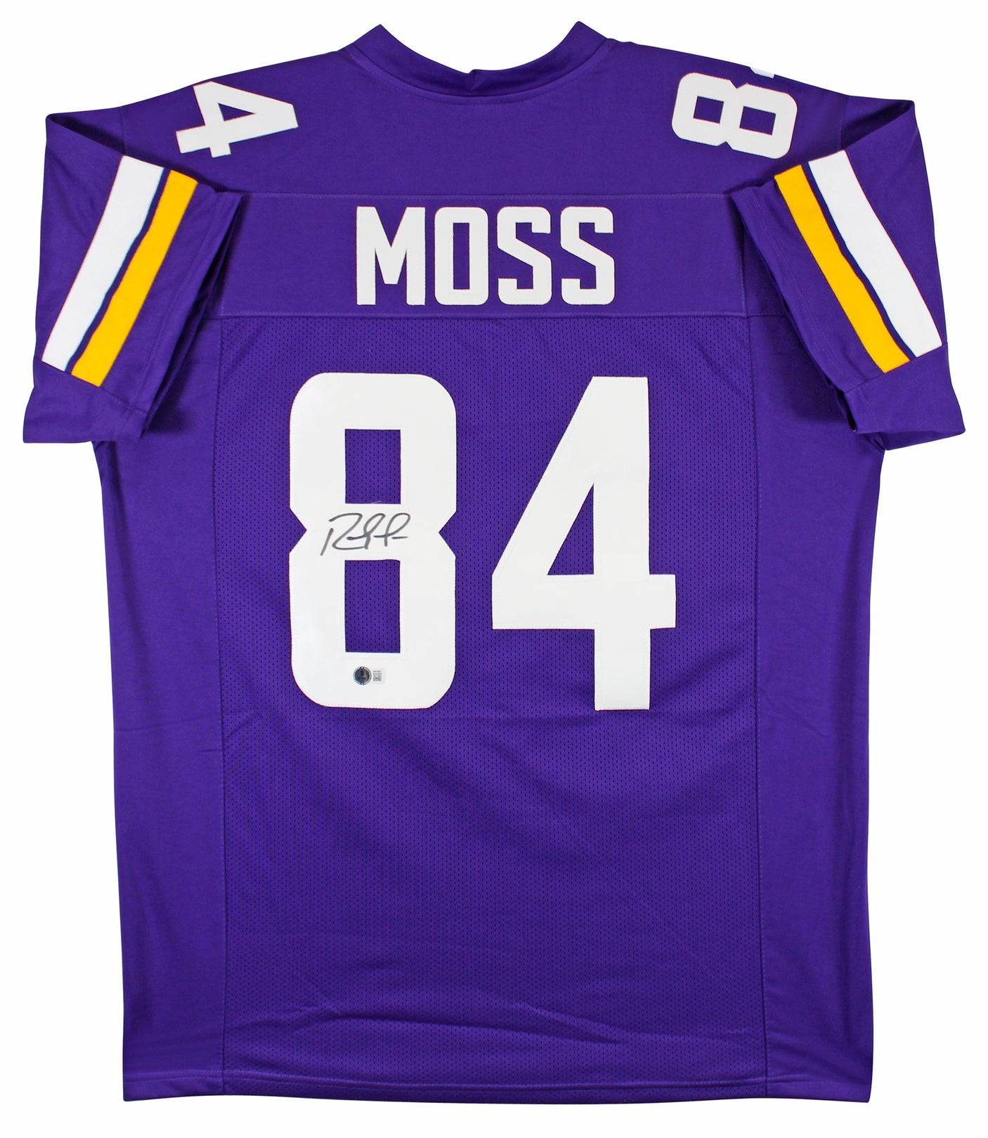 Randy Moss Authentic Signed Alternate Purple Pro Style Jersey BAS Witnessed