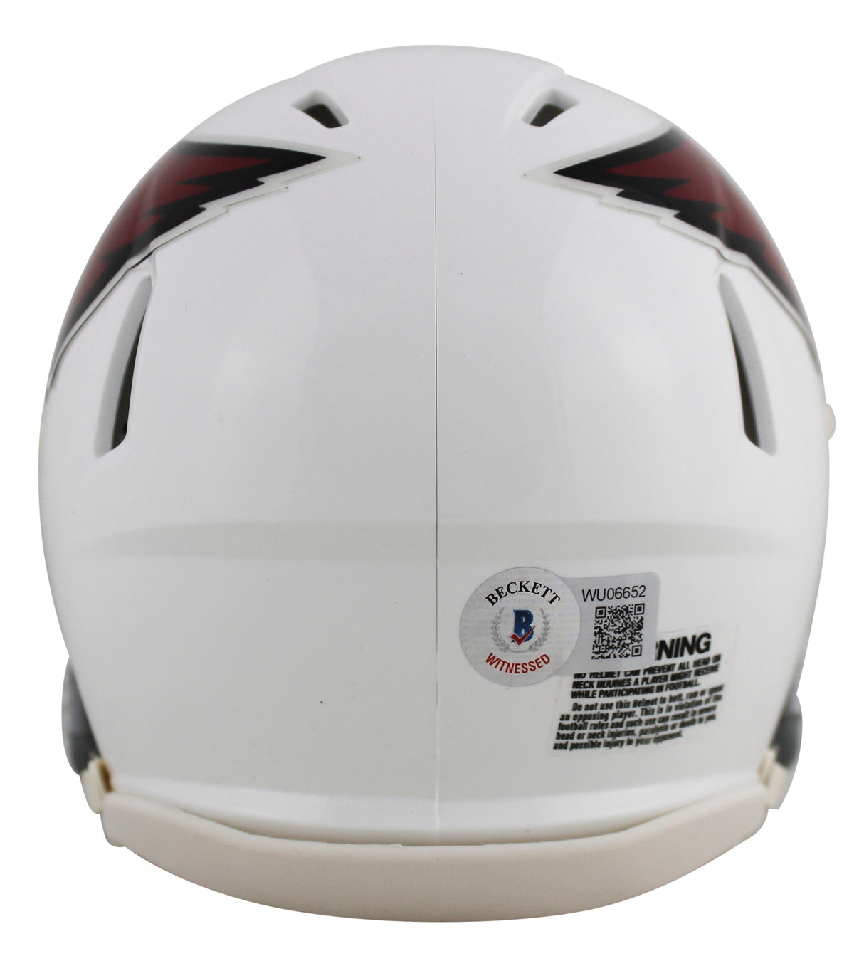 Cardinals Kurt Warner Authentic Signed Mini Helmet Autographed BAS Witnessed