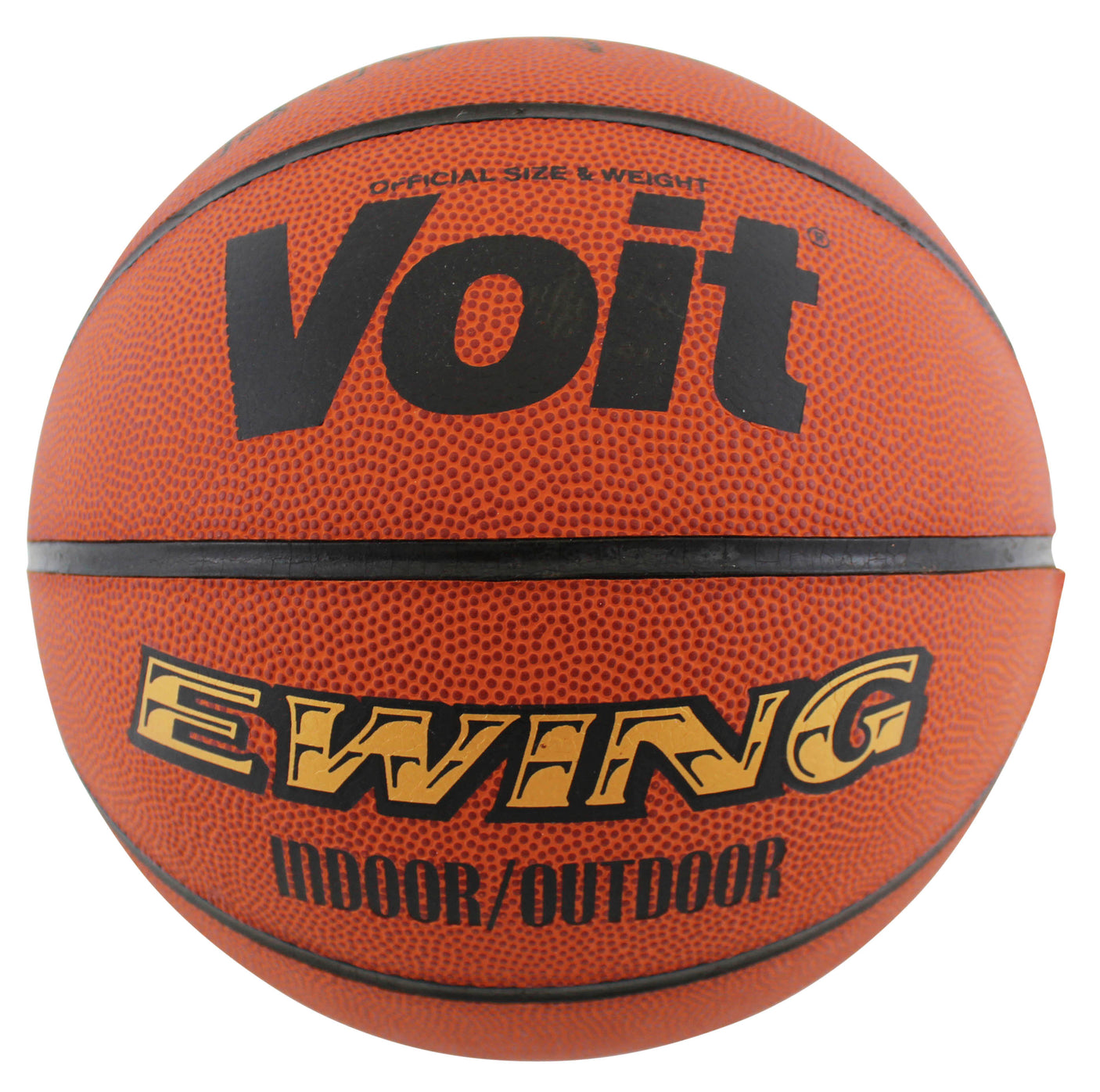 Knicks Patrick Ewing Authentic Signed Voit Basketball Autographed BAS #BG82334