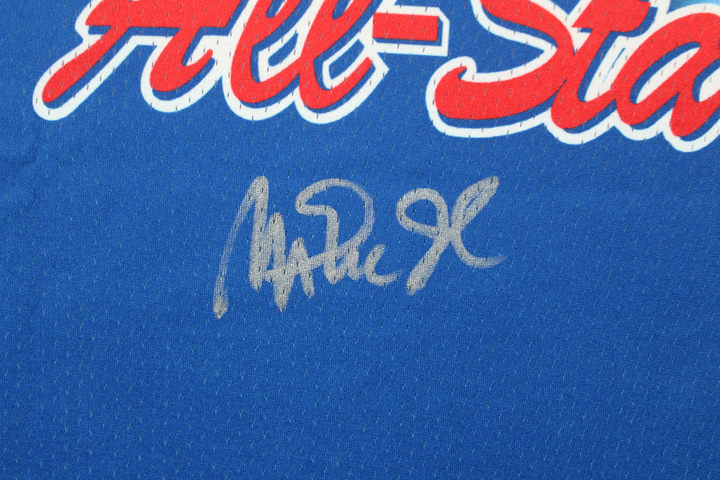 Lakers Magic Johnson Signed Blue M&N 1992 All-Star Authentic Jersey BAS Witness