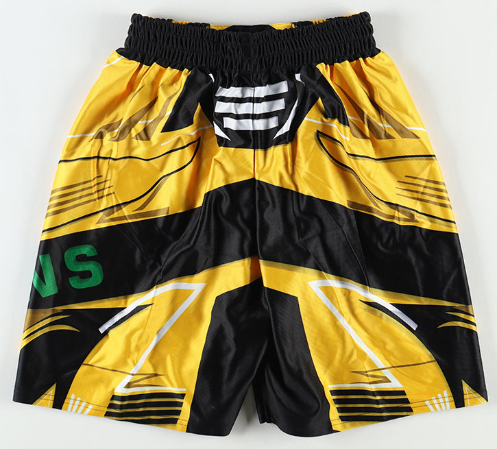 Gilbert Burns Signed Custom Fight Shorts (Beckett Witnessed)