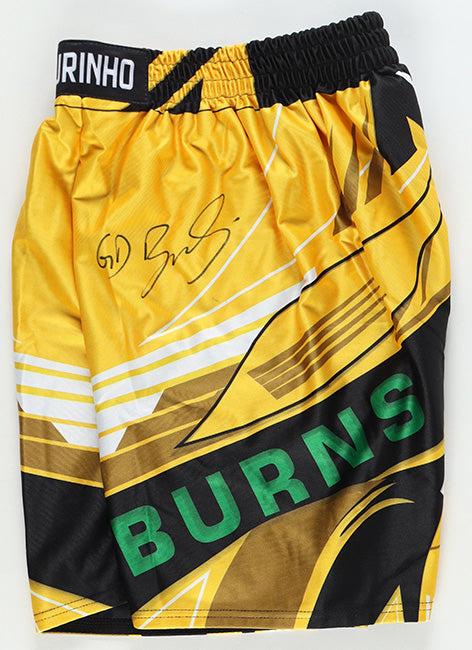 Gilbert Burns Signed Custom Fight Shorts (Beckett Witnessed)