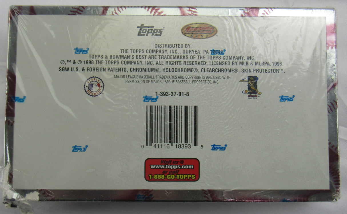 1998 Bowmans Best 24ct Sealed Baseball Wax Box