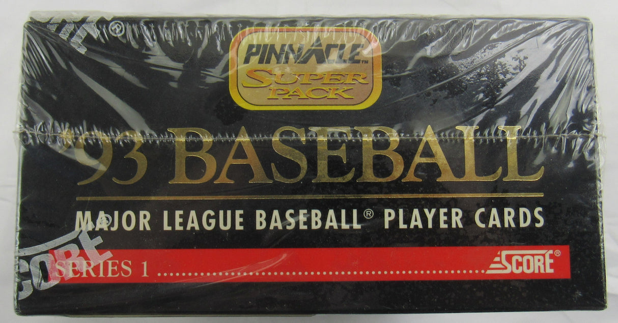1993 Score Pinnacle Super Pack Series 1 Baseball Sealed Wax Box