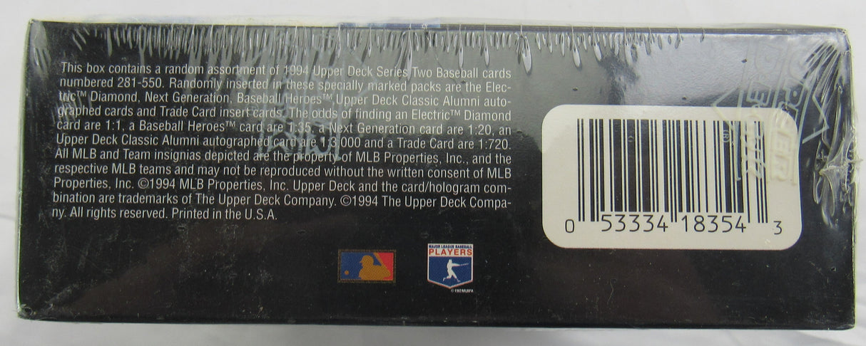 1994 Upper Deck Baseball Series 2 Sealed Wax Box