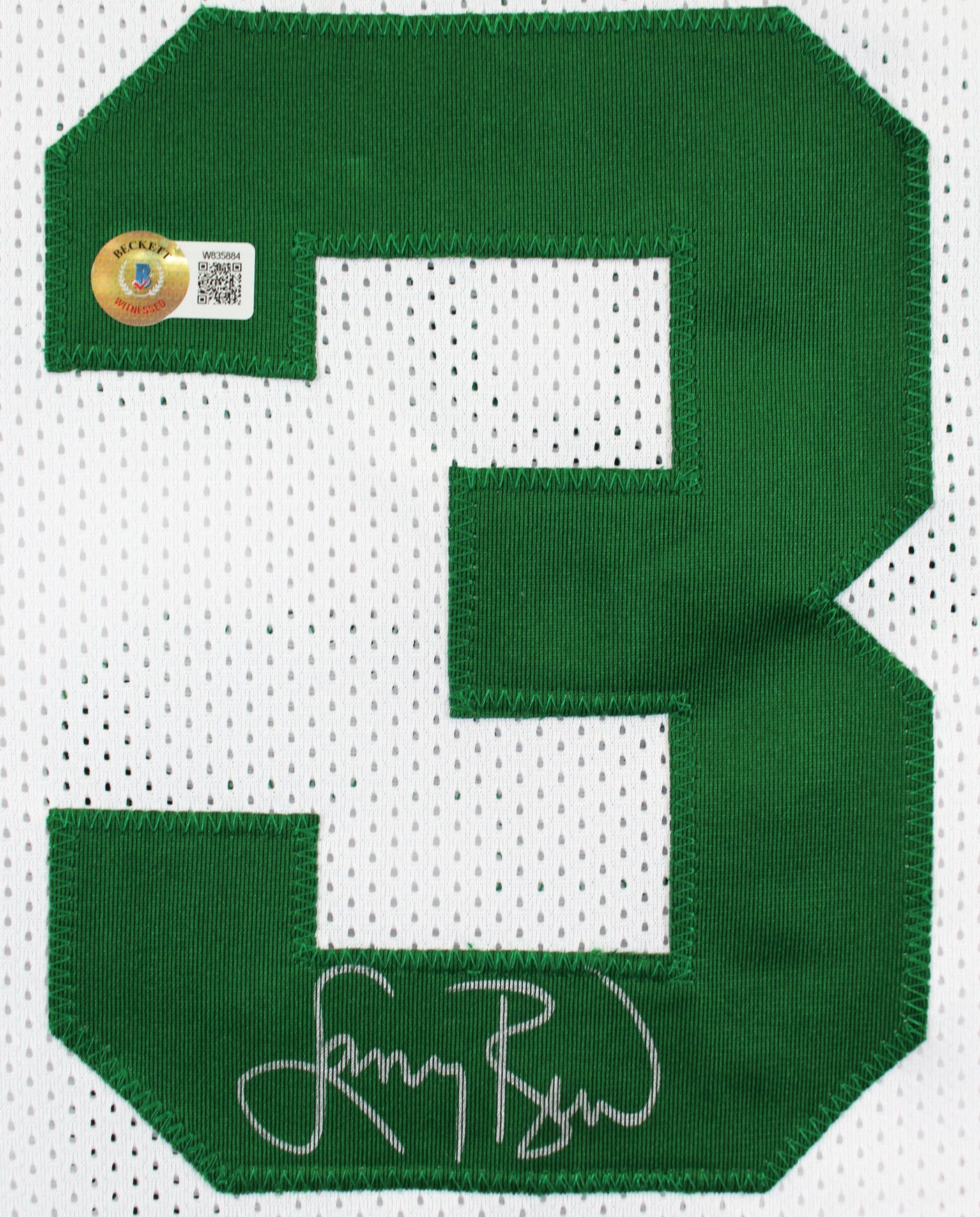 Larry Bird Authentic Signed White Pro Style Jersey Autographed BAS Witnessed 1