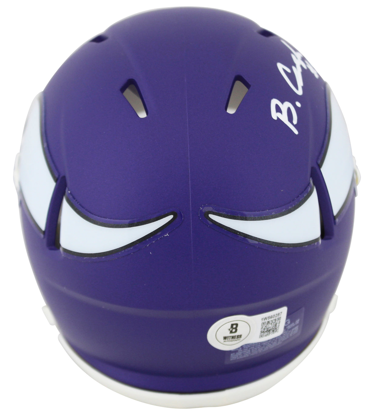 Vikings Blake Cashman Authentic Signed Speed Mini Helmet BAS Witnessed