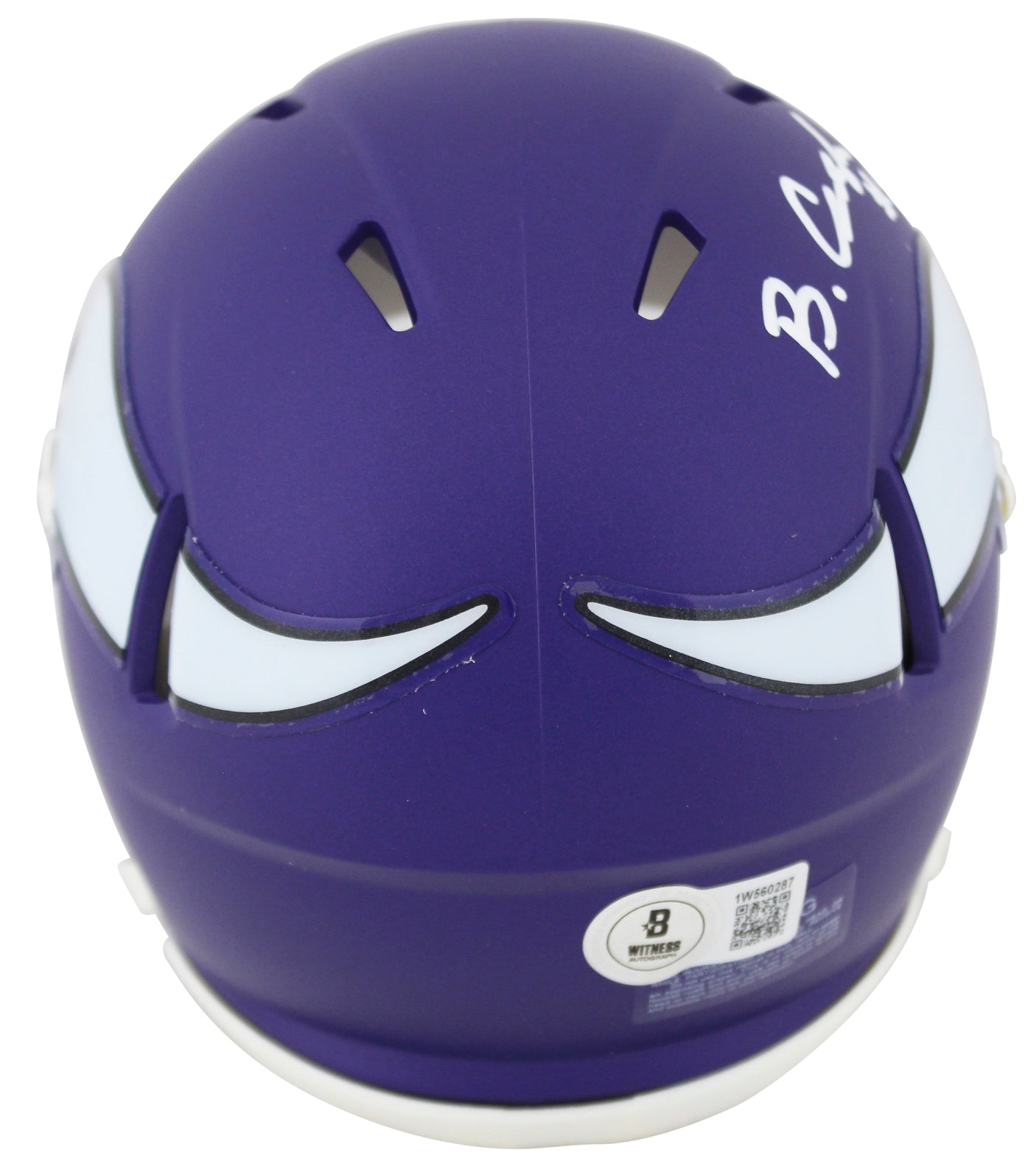 Vikings Blake Cashman Authentic Signed Speed Mini Helmet BAS Witnessed