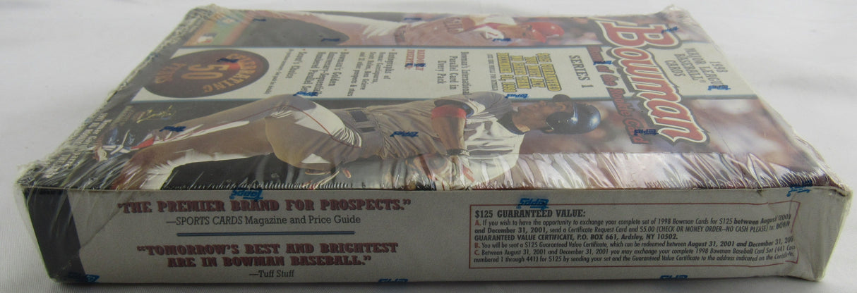 1998 Bowman Baseball Series 1 Wax Box