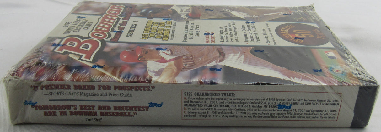 1998 Bowman Baseball Series 1 Wax Box