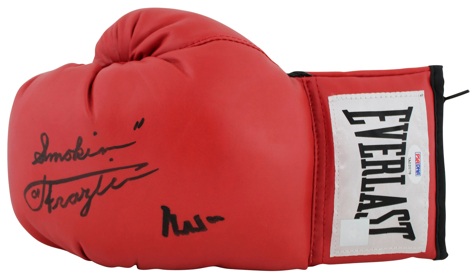 Muhammad Ali & Joe Frazier Signed Red Everlast Boxing Glove PSA/DNA #7A02078
