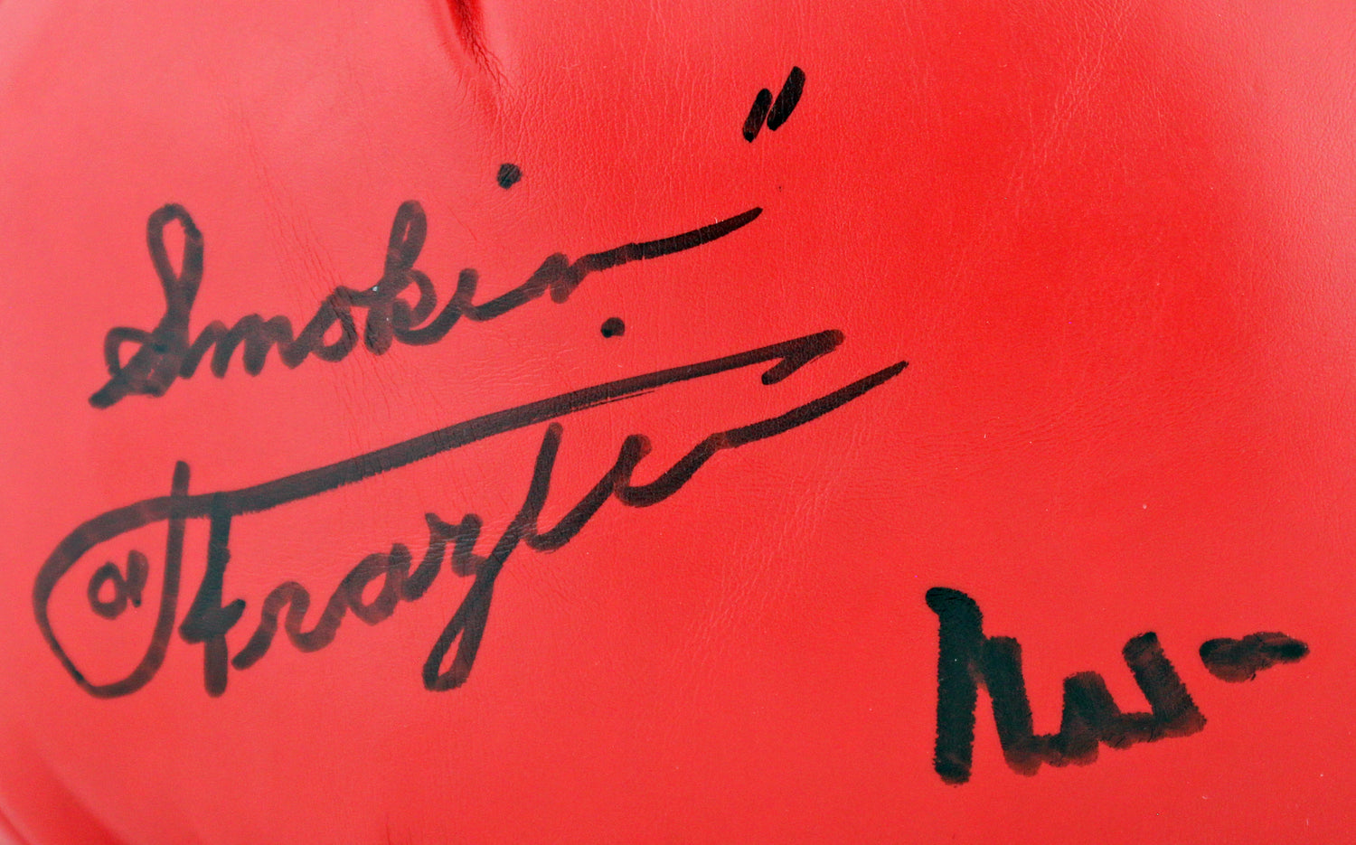 Muhammad Ali & Joe Frazier Signed Red Everlast Boxing Glove PSA/DNA #7A02078