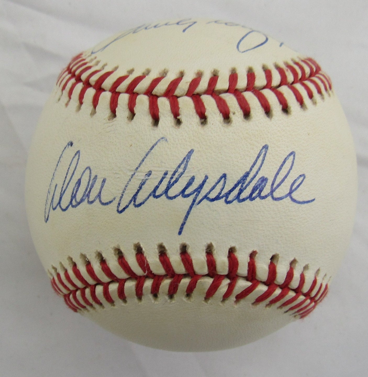 Don Drysdale Sandy Koufax Signed Rawlings Baseball PSA A91810