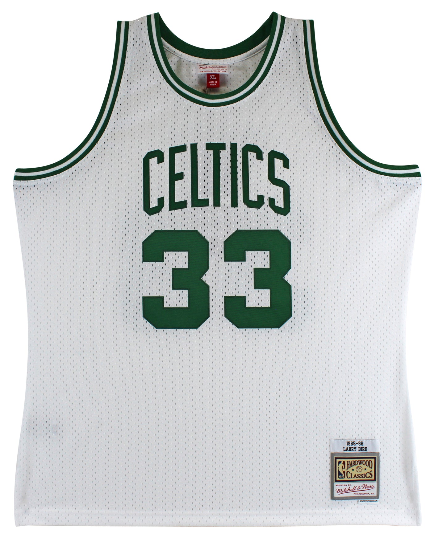 Larry Bird Authentic Signed 1985 White M&N HWC Swingman Jersey BAS Witnessed