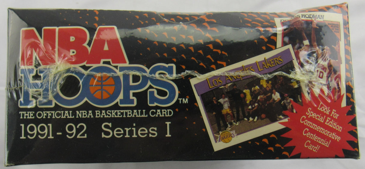 1991 NBA Hoops Series 1 Wax Box