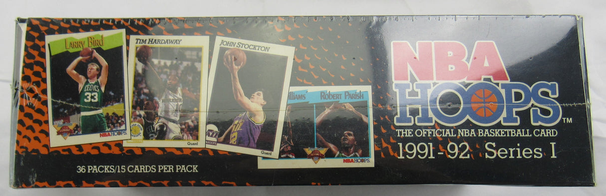 1991 NBA Hoops Series 1 Wax Box