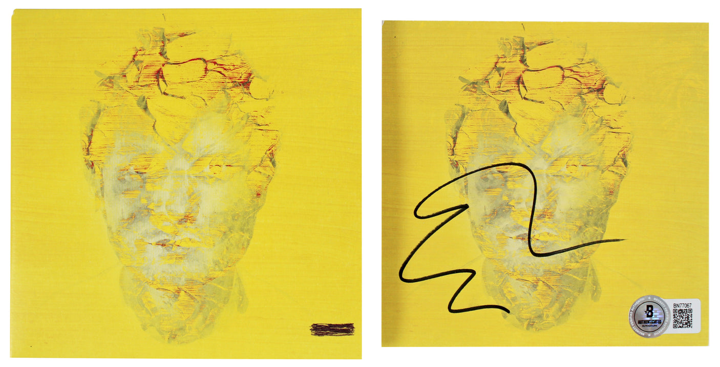 Ed Sheeran Authentic Signed Subtract Cd Insert W/ Disk Autographed BAS