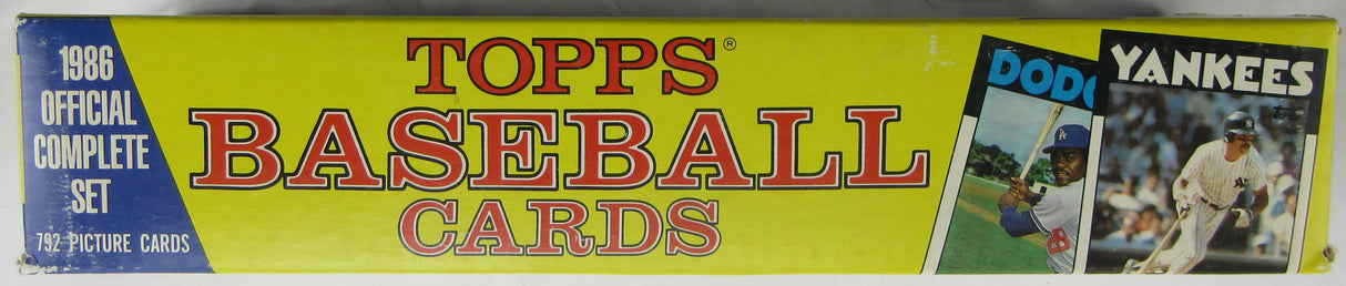 1986 Topps Baseball Complete Set Factory Set - Sealed