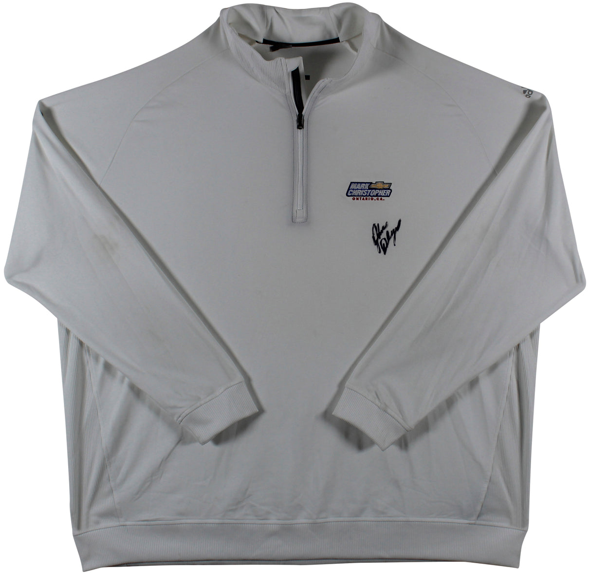 John Daly Signed Match Worn White Adidas Quarter Zip Shirt BAS #BH00335