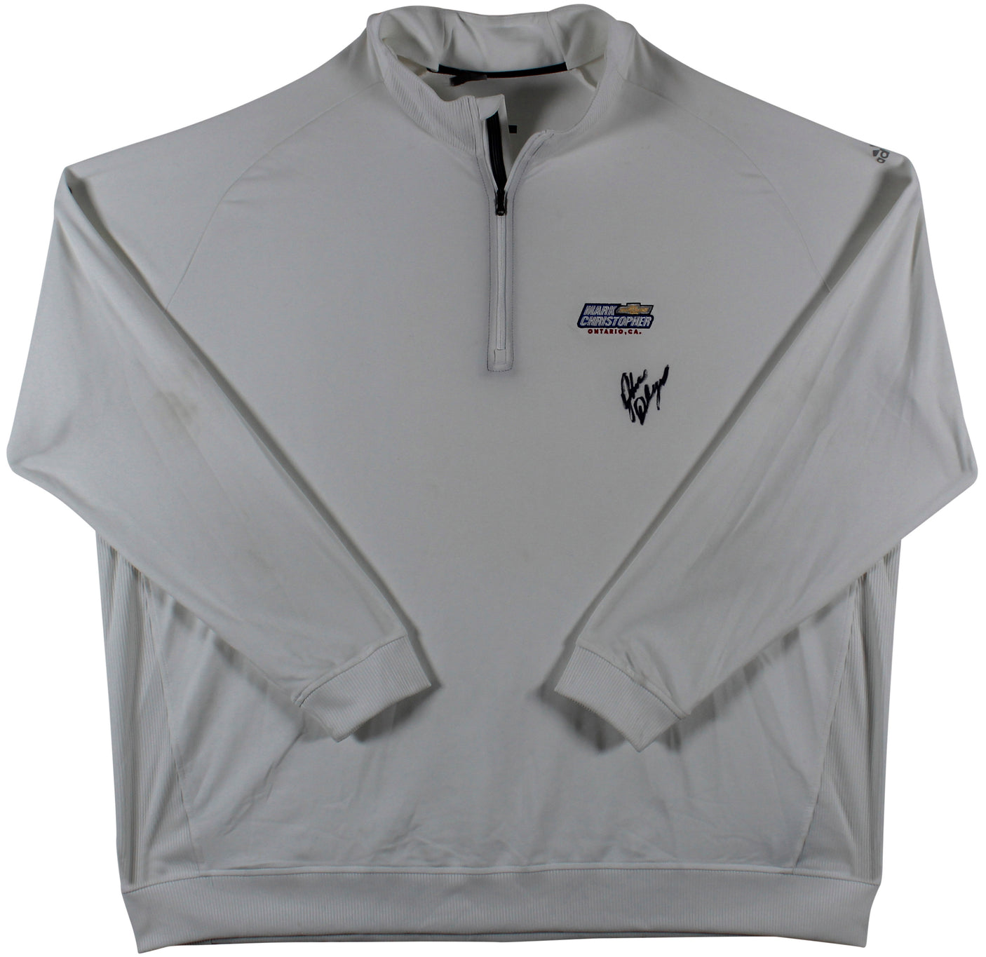 John Daly Signed Match Worn White Adidas Quarter Zip Shirt BAS #BH00335