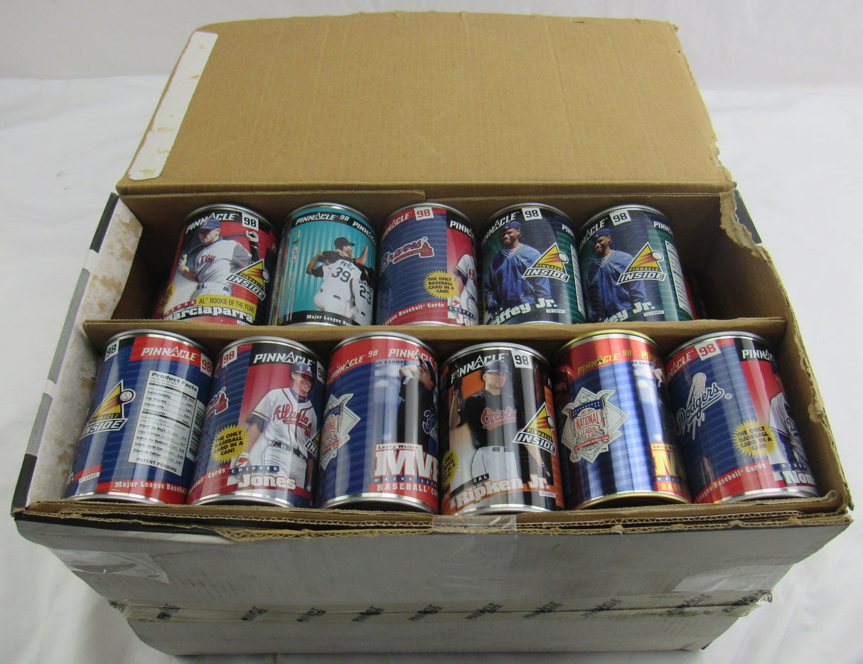 1998 Pinnacle MLB Baseball Can Set 47/48 Total Cans