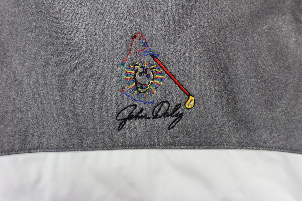 John Daly Authentic Signed Match Worn Gray Etonic Golf Jacket BAS #BH00336