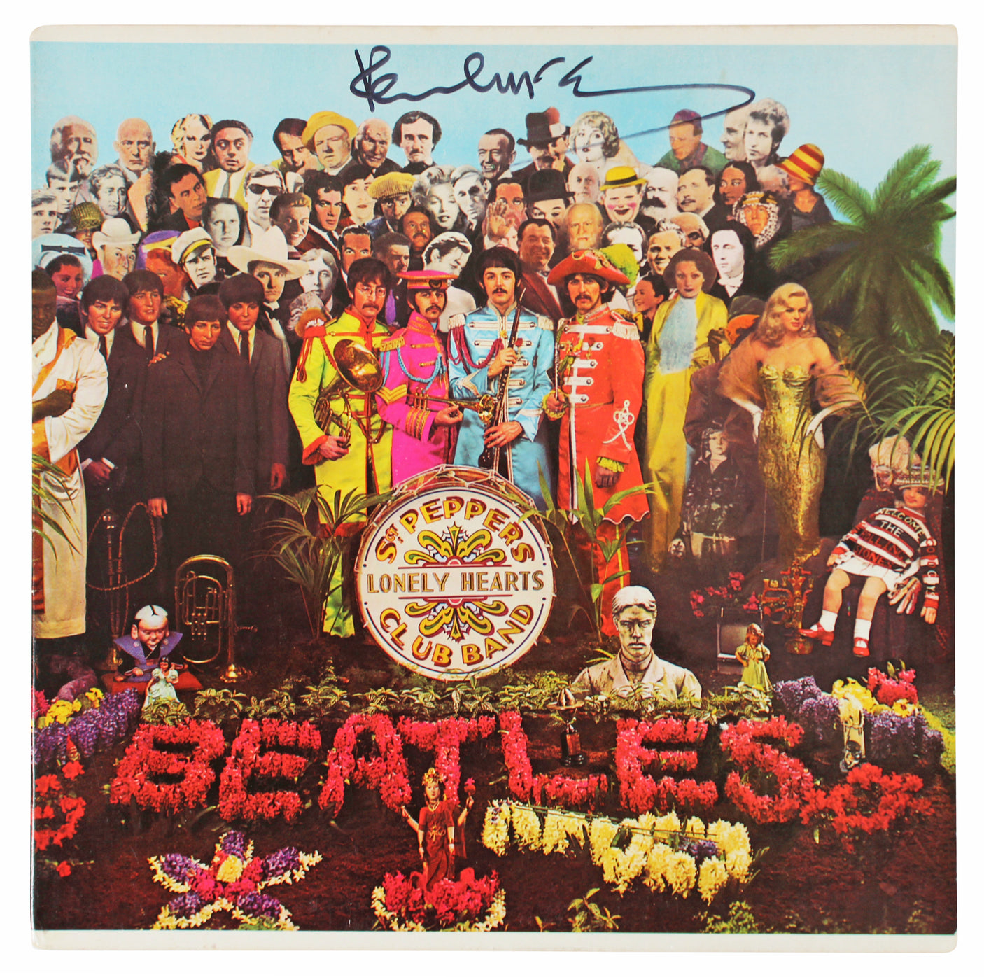 Paul McCartney Beatles Signed Sgt. Pepper's Album Cover W/ Vinyl JSA #YY56740