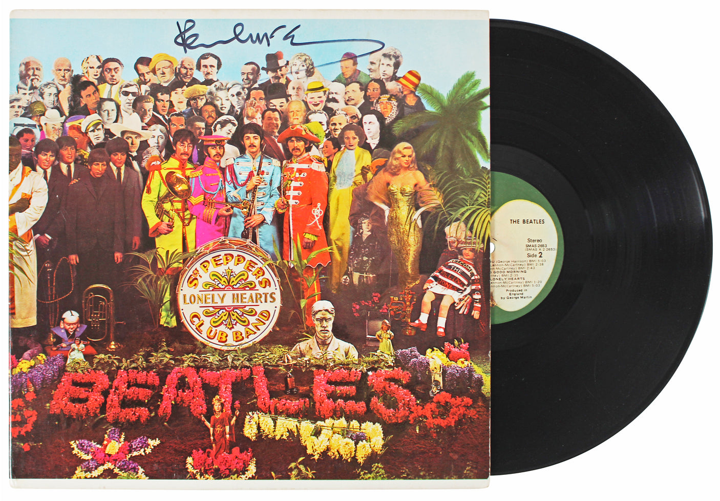 Paul McCartney Beatles Signed Sgt. Pepper's Album Cover W/ Vinyl JSA #YY56740
