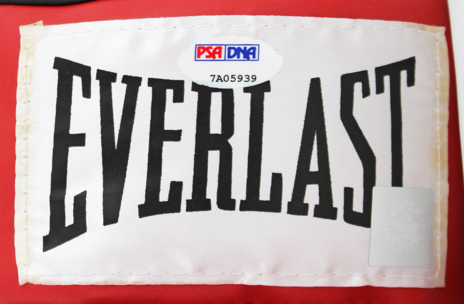 Muhammad Ali & Joe Frazier Signed Red Everlast Boxing Glove PSA/DNA #7A05939