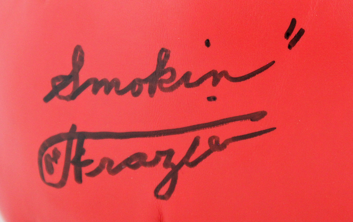 Muhammad Ali & Joe Frazier Signed Red Everlast Boxing Glove PSA/DNA #7A02077