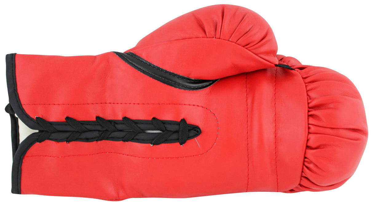 Muhammad Ali & Joe Frazier Signed Red Everlast Boxing Glove PSA/DNA #7A02077