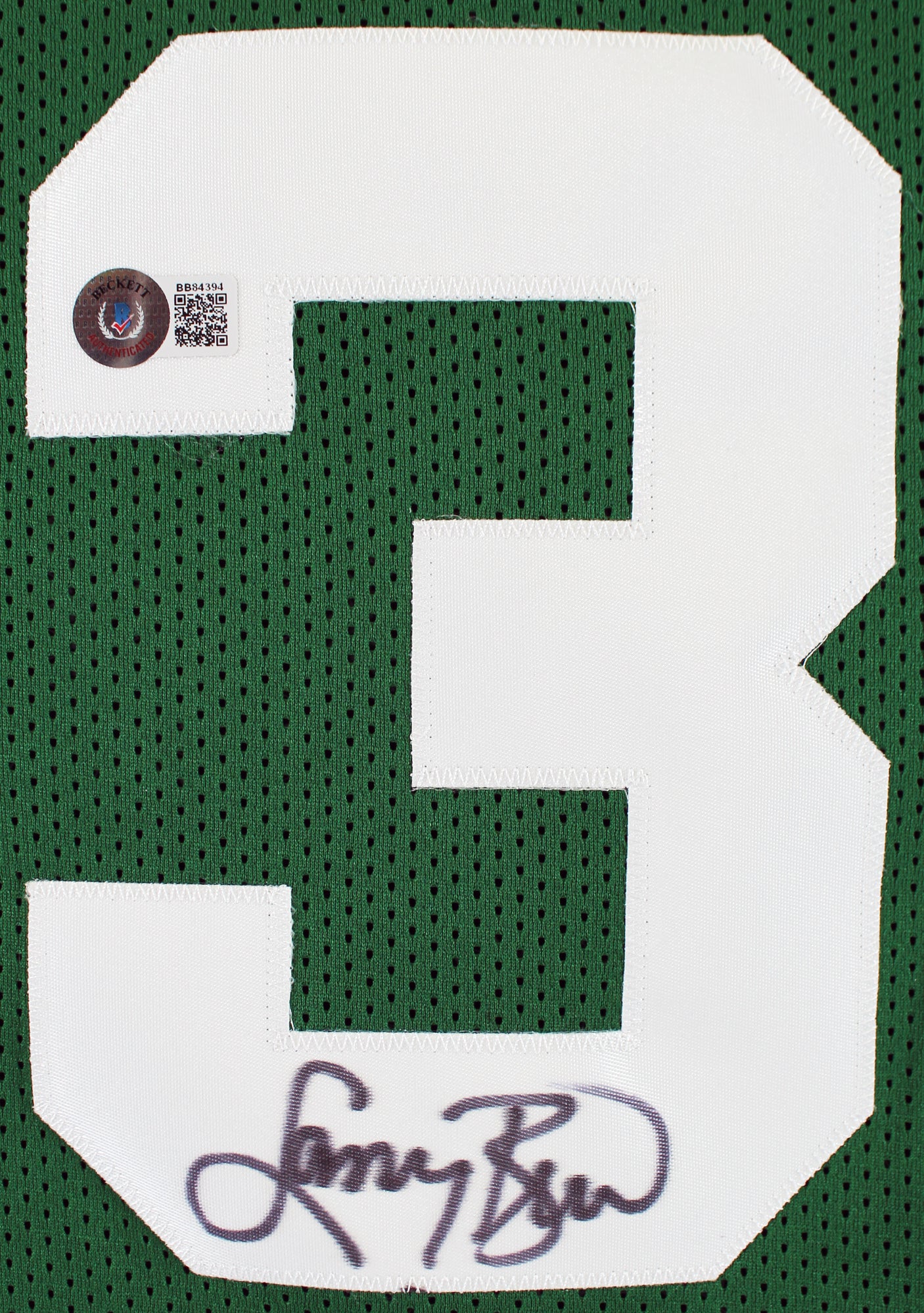 Larry Bird Authentic Signed Green Pro Style Framed Jersey Autographed BAS