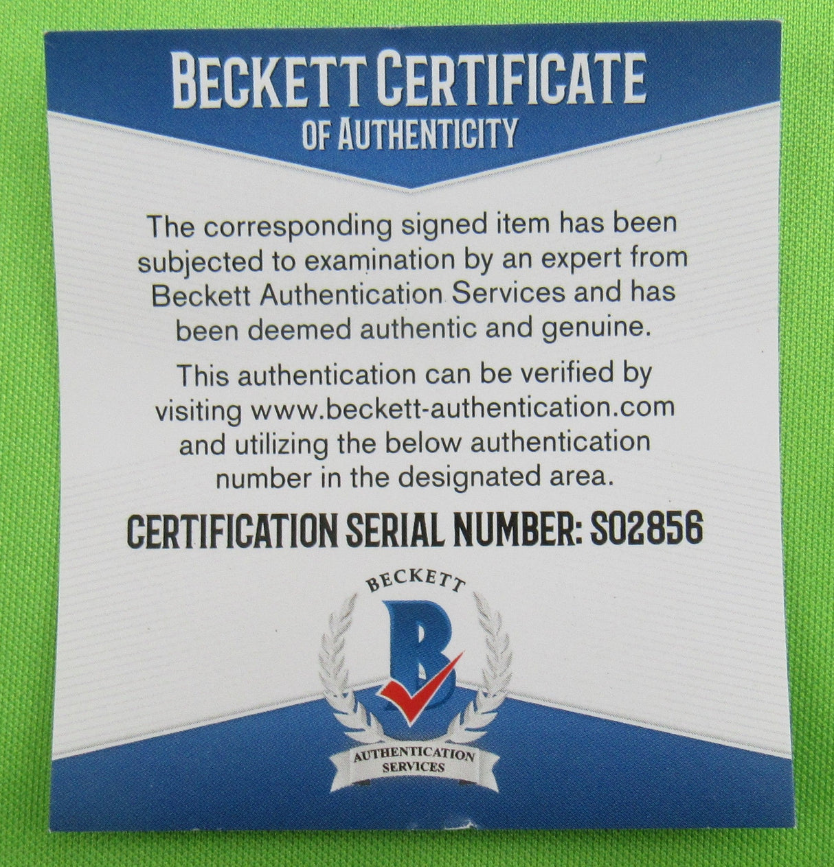 Russell Wilson Signed Color Rush Jersey Beckett S02856