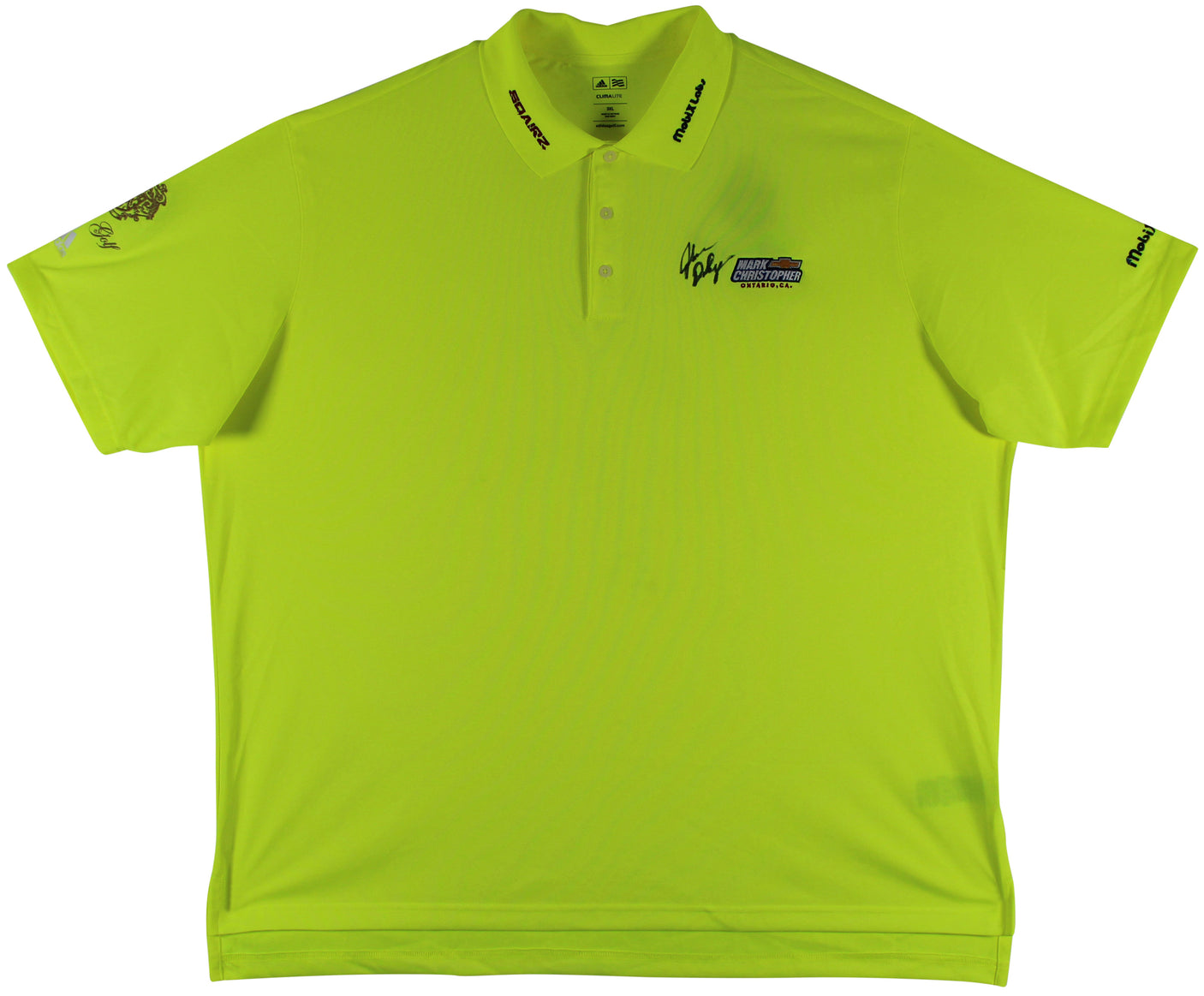 John Daly Signed Match Worn Yellow Adidas Climalite Polo Shirt BAS #BH00367