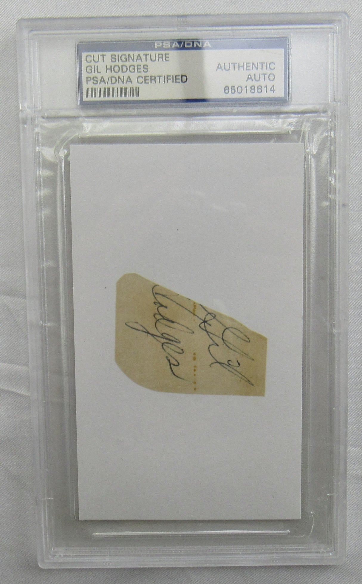 Gil Hodges Cut Signed Auto PSA/DNA Encapsulated XIII