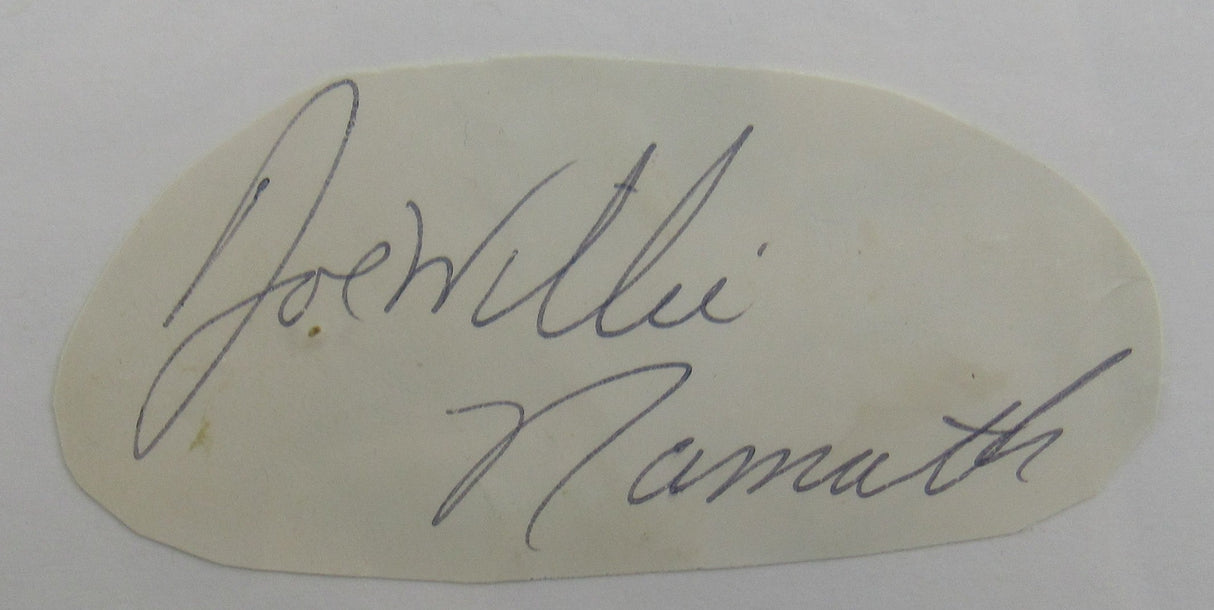 Joe Namath Cut Signed Auto PSA/DNA Encapsulated II