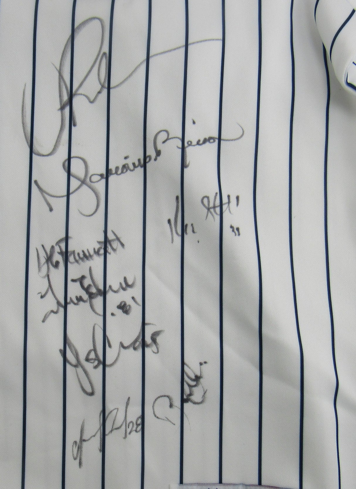 Alex Rodriguez Mariano Rivera Melky Cabrera +20 Signed Auto Yankees Jersey PSA/DNA LOA K76232