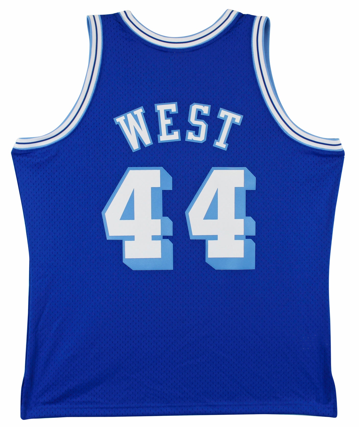 Lakers Jerry West Blue 1960-61 Mitchell & Ness HWC Swingman Jersey Un-signed