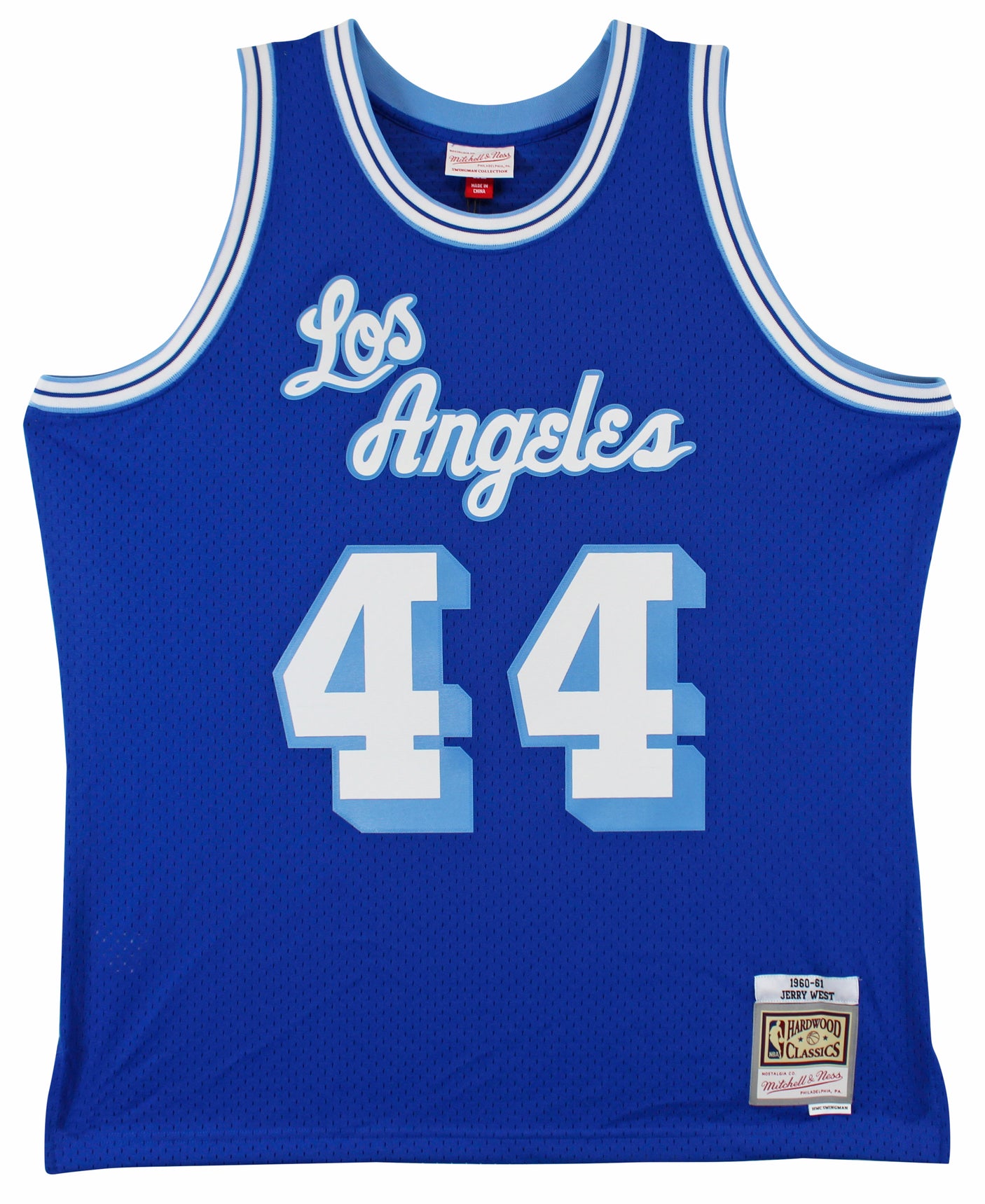 Lakers Jerry West Blue 1960-61 Mitchell & Ness HWC Swingman Jersey Un-signed