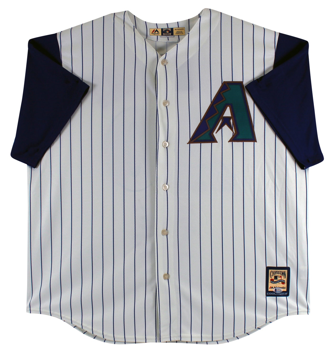 D-Backs Luis Gonzalez "Career Stat" Signed Majestic Coolbase Jersey BAS Witness