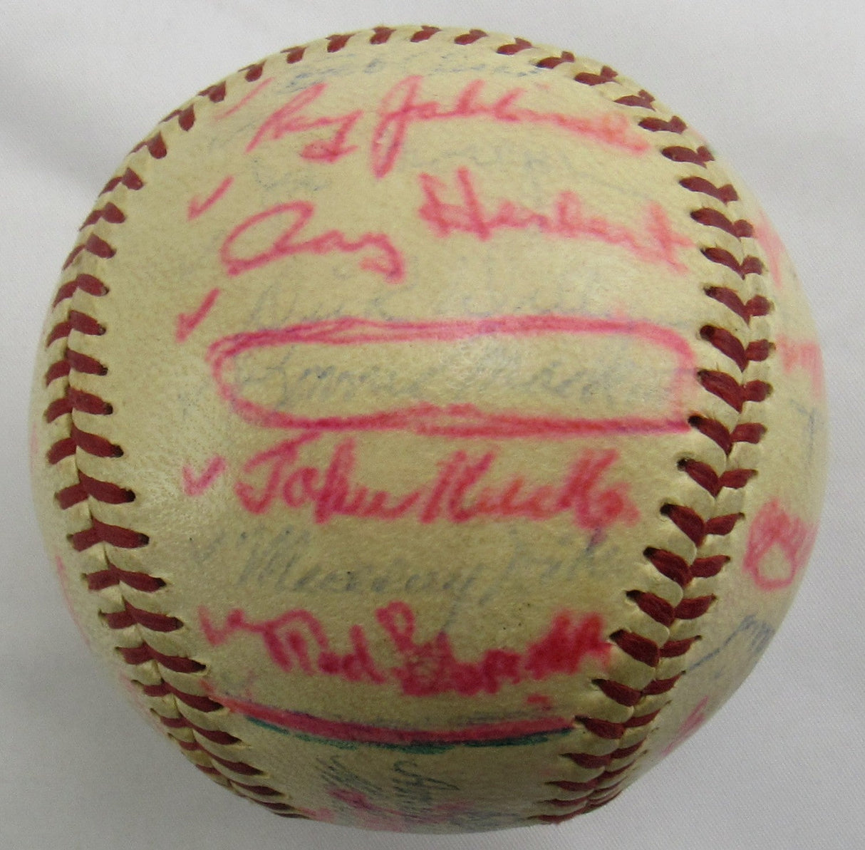 Joe Morgan Dick Williams Roger Maris +29 Signed Auto 1959 Athletics Team Signed Baseball PSA/DNA LOA S10973