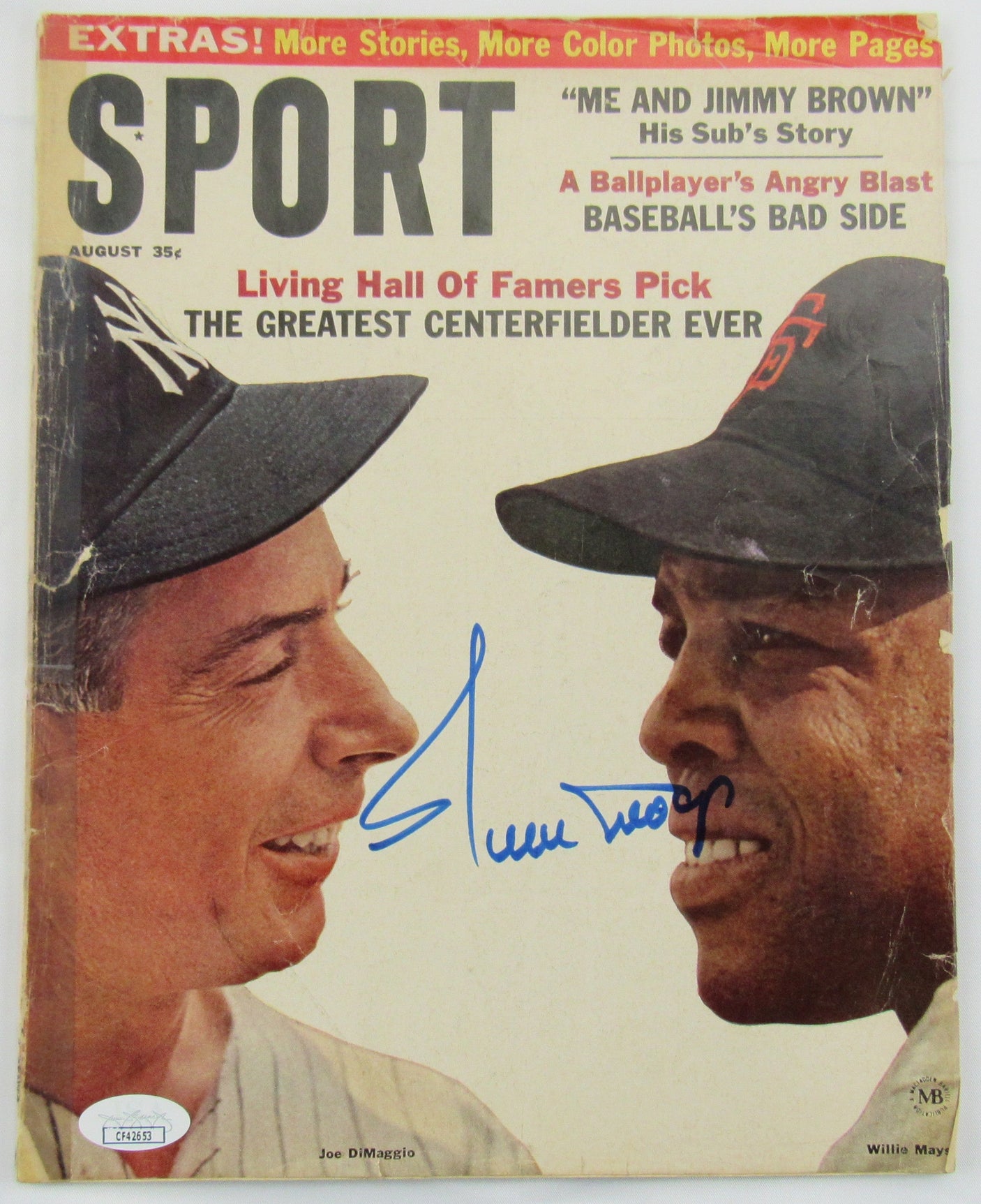 Willie Mays Signed Auto Sport Magazine JSA CF42653