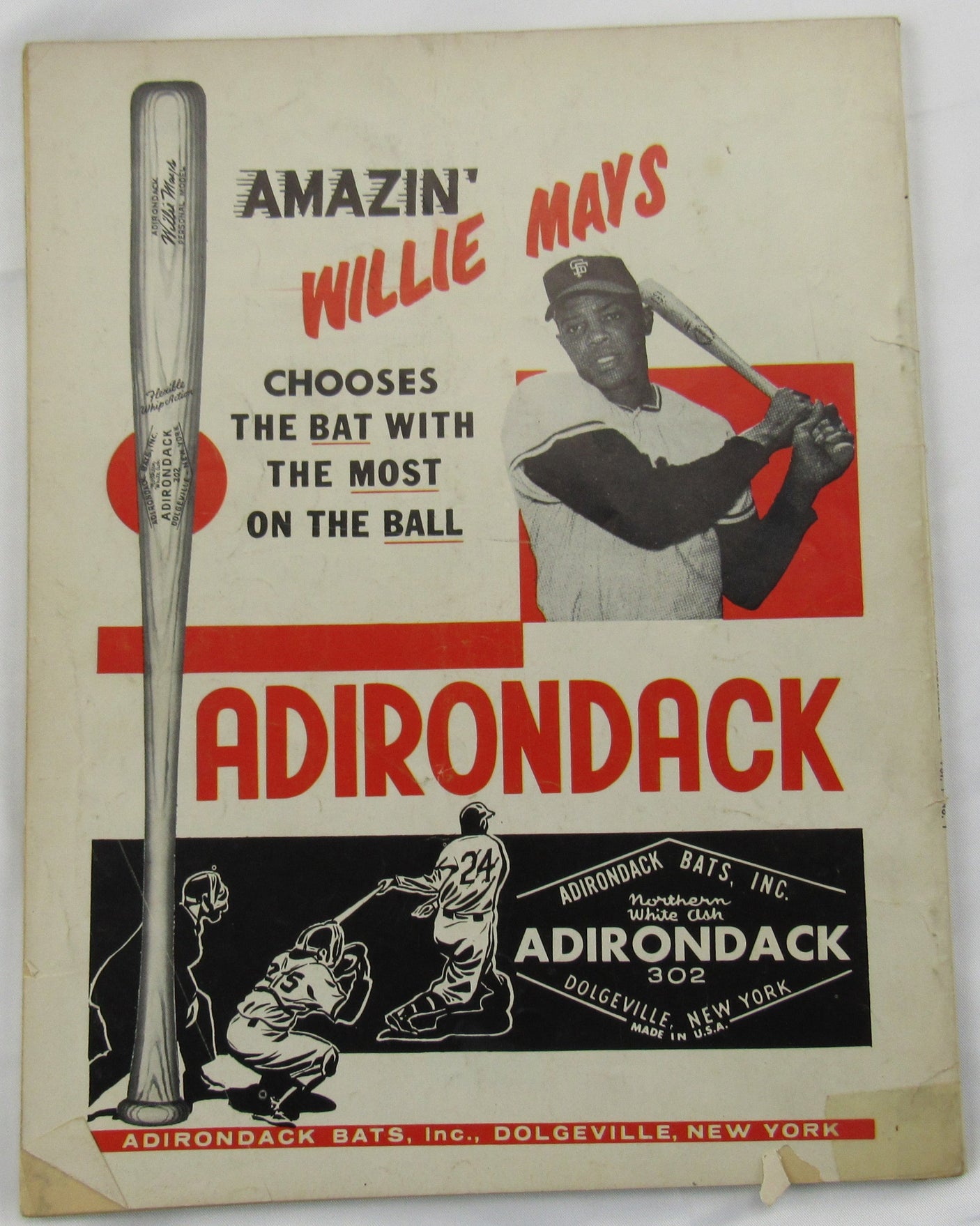 Willie Mays Signed Auto Baseball Magazine JSA CF42652