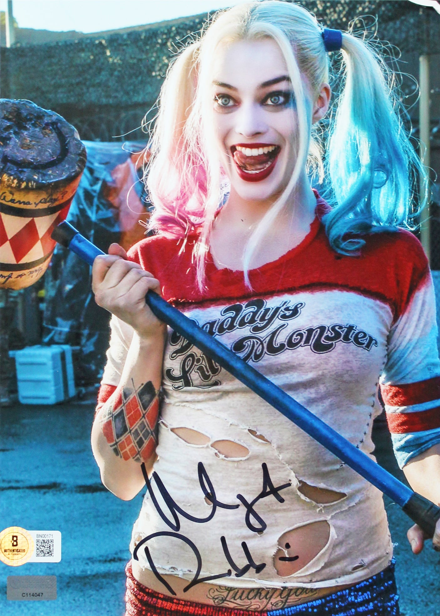 Margot Robbie Suicide Squad Authentic Signed 8x10 Framed Photo BAS