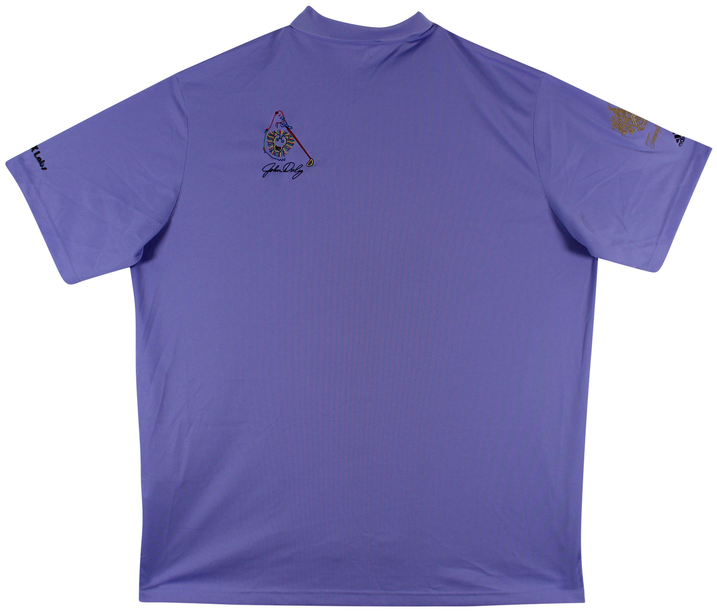 John Daly Authentic Signed Match Worn Purple Adidas Polo Shirt BAS #BH00362