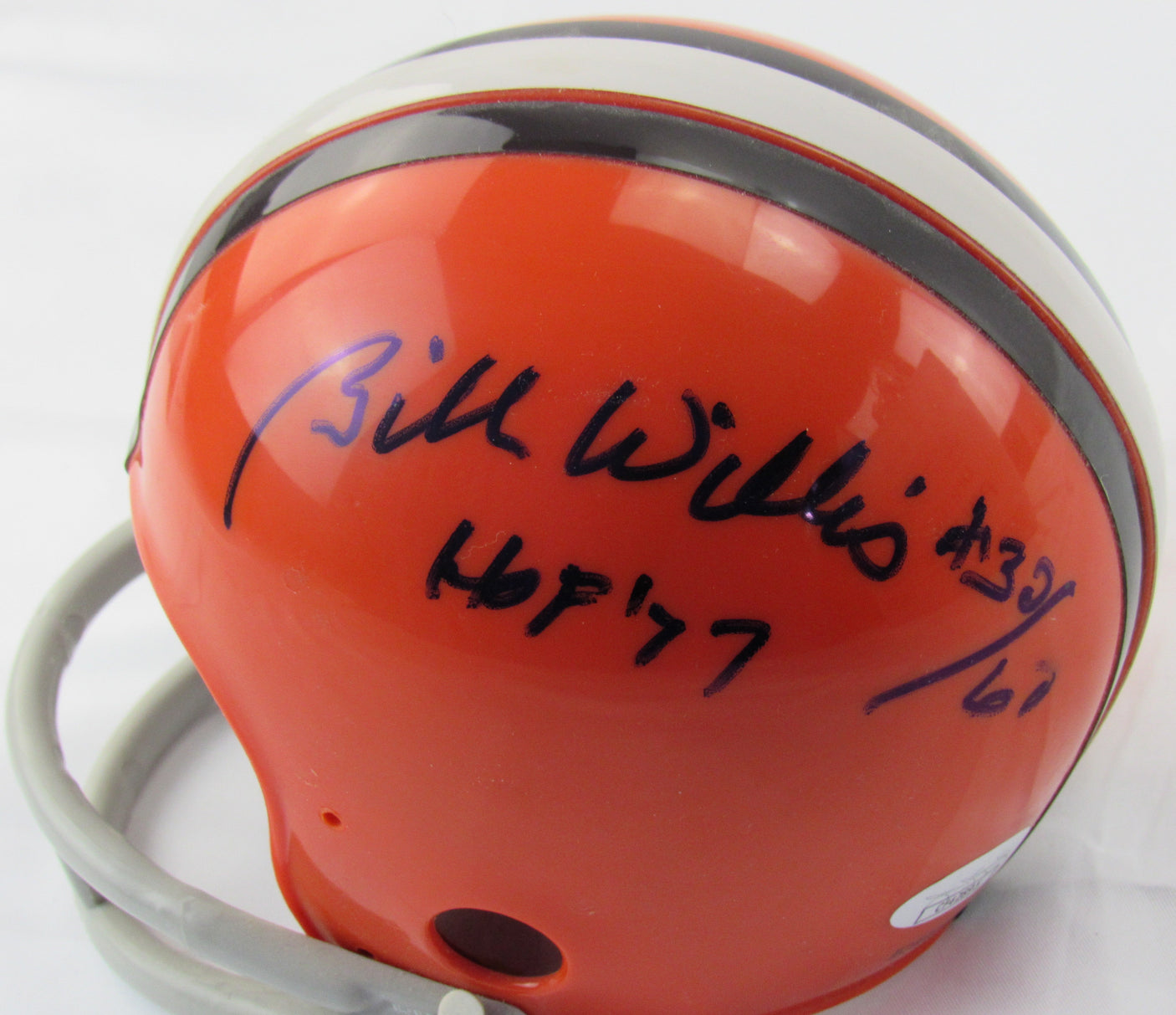 Bill Willis Signed Auto Mini Helmet JSA CF42895