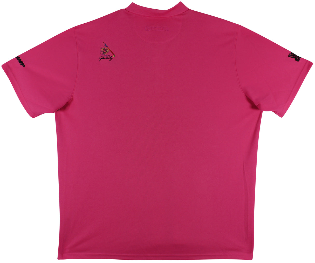 John Daly Signed Match Worn Pink FOH Loudmouth Polo Shirt BAS #JD36BH00342