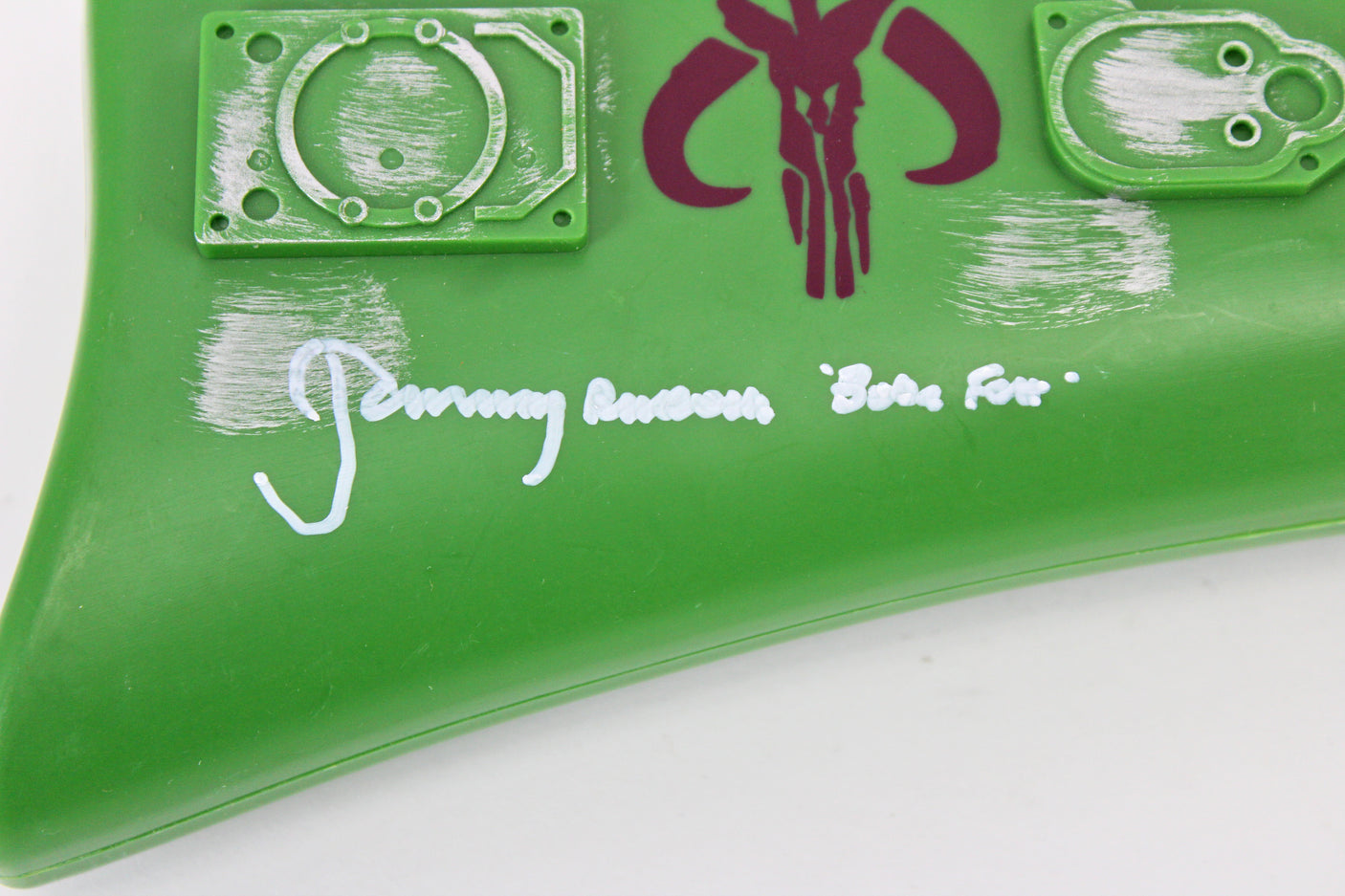 Jeremy Bulloch Star Wars "Boba Fett" Signed Boba Fett Plastic Toy Blaster BAS